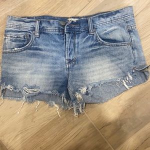 Free People Cutoff Jean Shorts